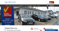 Desktop Screenshot of boges-bilservice.dk