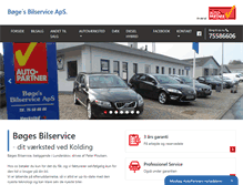 Tablet Screenshot of boges-bilservice.dk